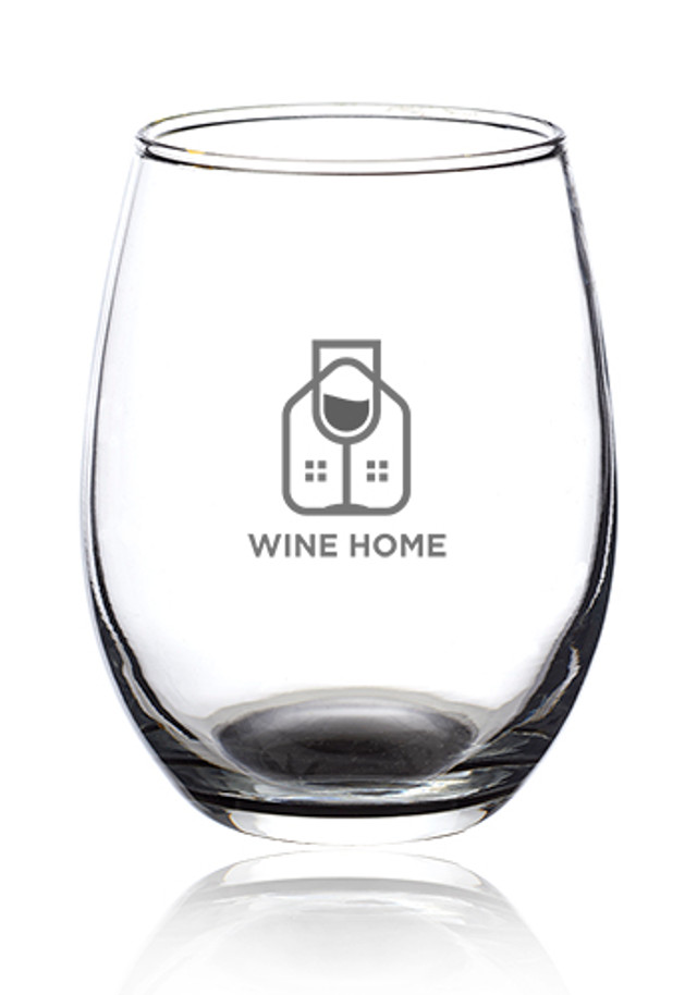 9 oz. ARC Stemless Etched Wine Glasses