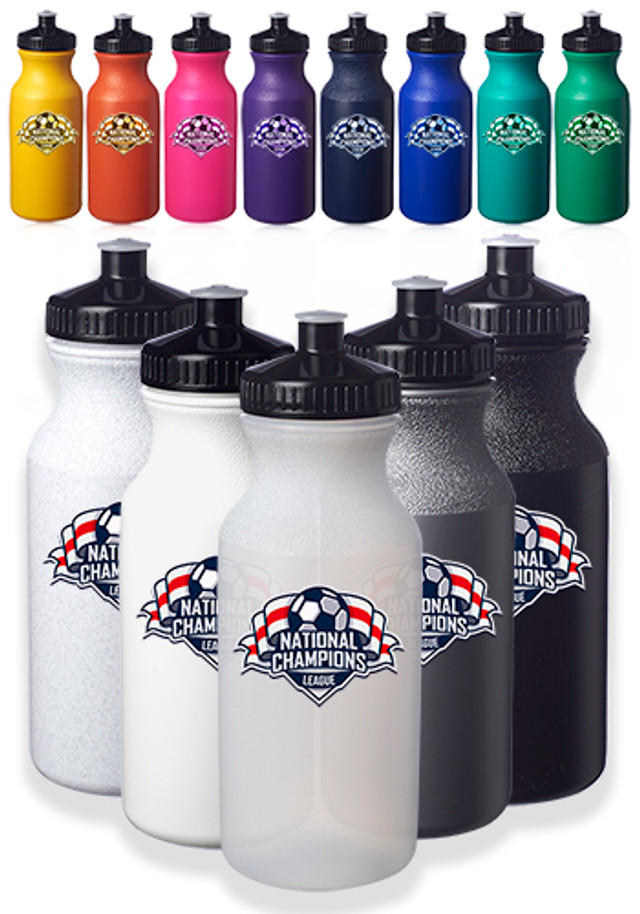20 oz. Water Bottles with Push Cap - Image 4