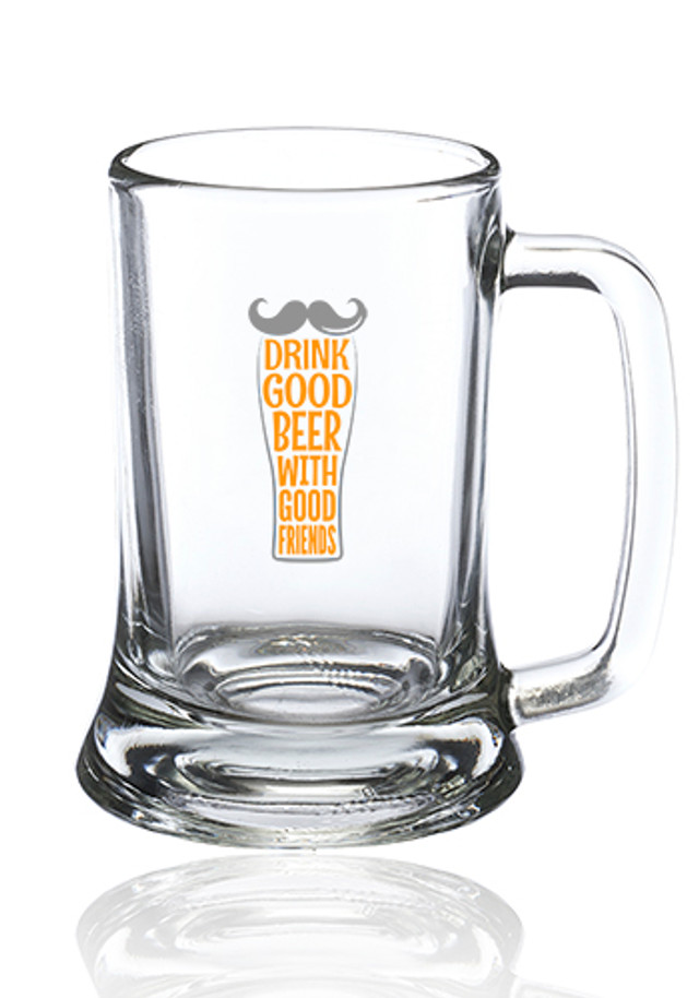 9.75 oz. Brussels Glass Beer Mugs