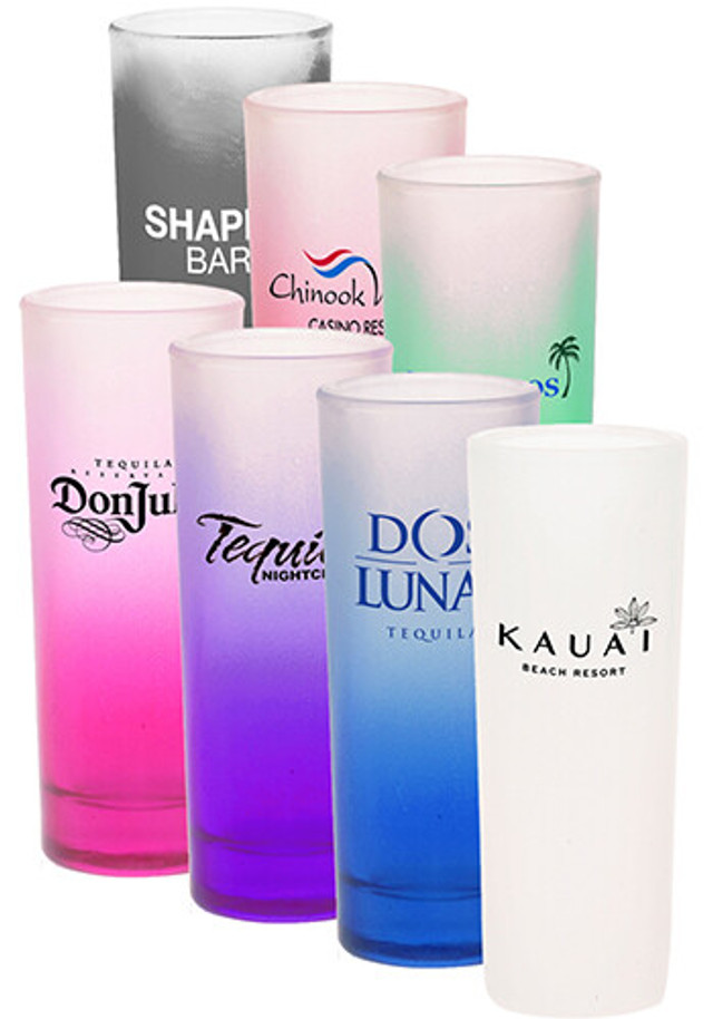 2 oz. Tall Shot Glasses - Colored & Frosted  - Image 3