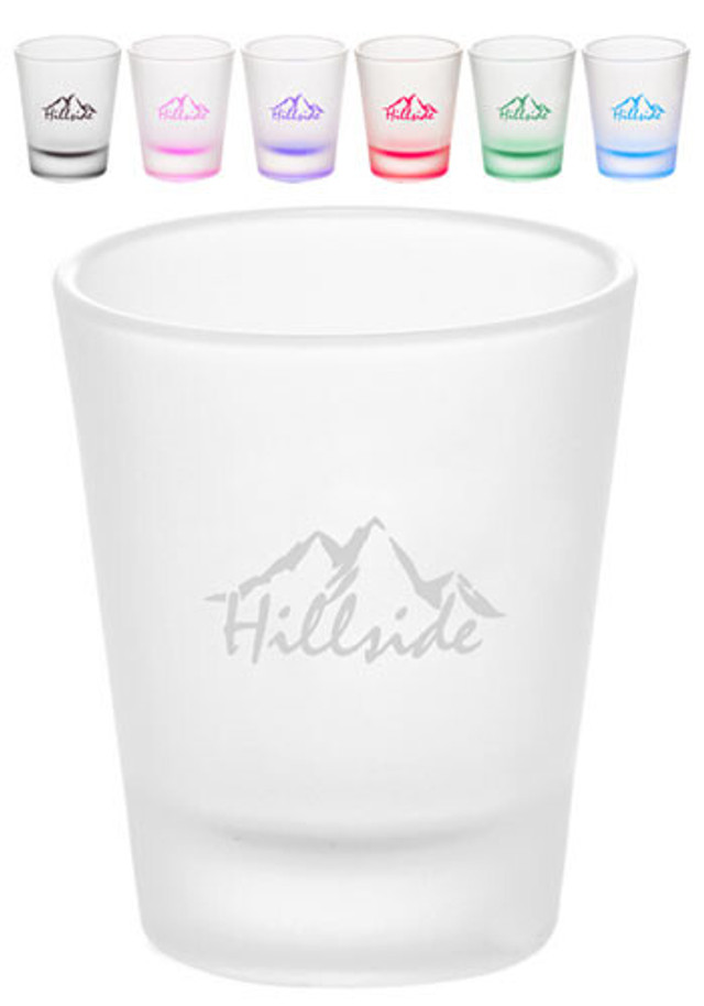 1.75 oz. Frosted Glass Shot Glasses  - Image 3