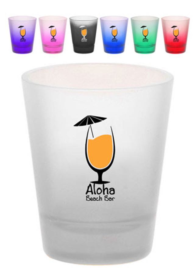 1.75 oz. Shot Glasses w Frosted Glass