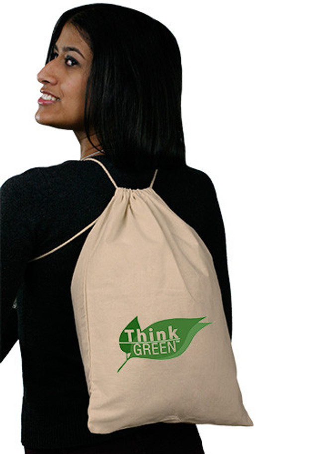 Cotton Drawstring Backpacks - Image 3
