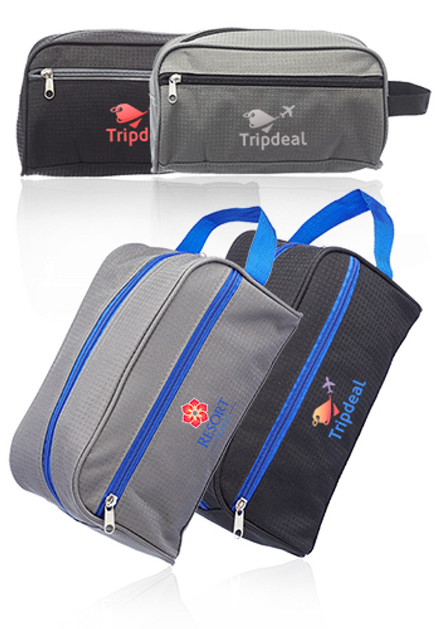 Travel Two Tone Toiletry Bags with Handle  - Image 3