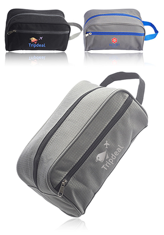 Travel Two Tone Toiletry Bags with Handle  - Image 4