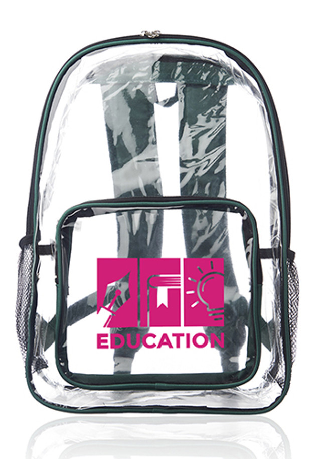 Pocket Clear Plastic Backpacks
