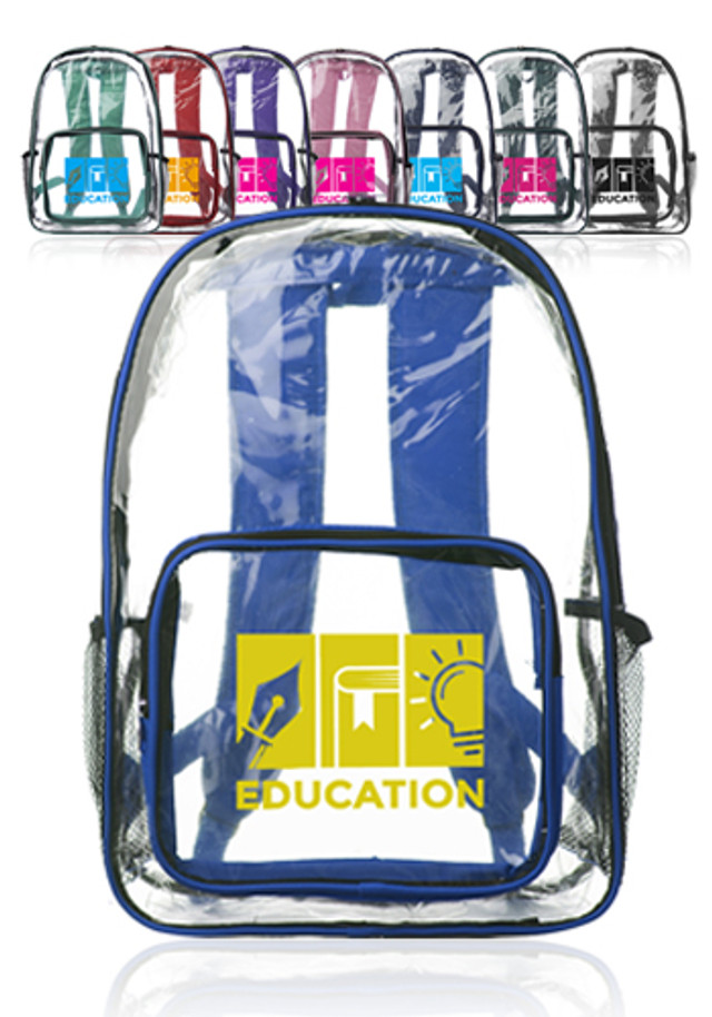 Pocket Clear Plastic Backpacks  - Image 3