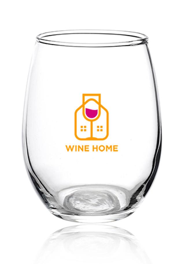 9 oz. ARC Stemless Etched Wine Glasses