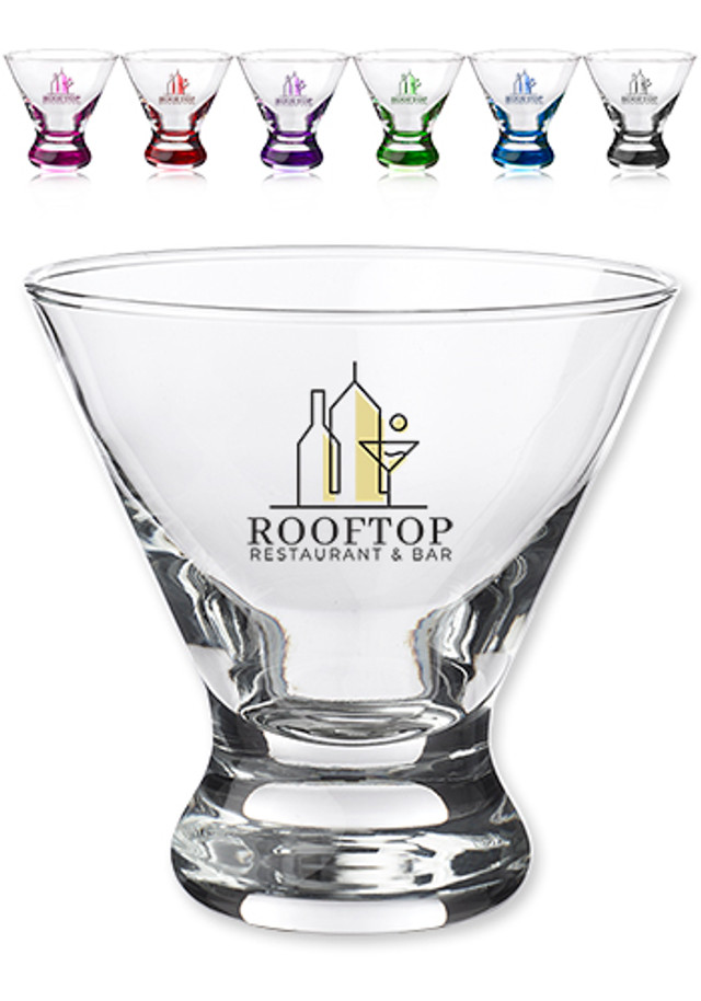 8.25 oz. Libbey Cosmopolitan Stemless Martini Glasses  - Image 3