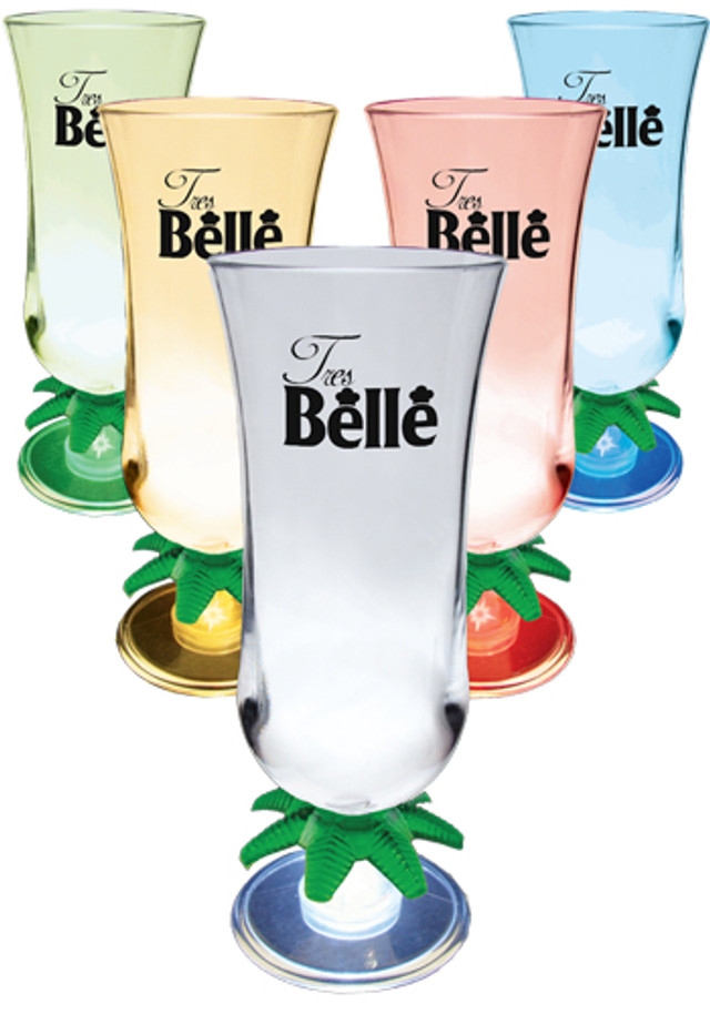 Lighted Palm Tree Stem Acrylic Hurricanes  - Image 4