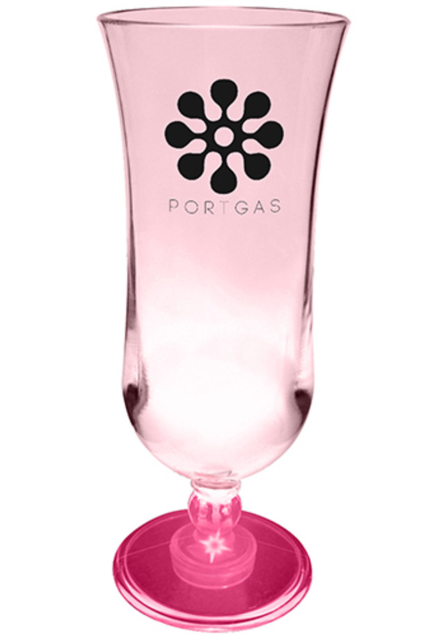 15 oz. Lighted Stem Plastic Hurricane Glasses
