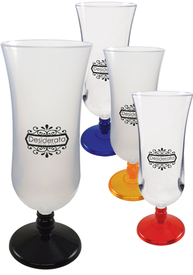 15 oz. Standard Stem Plastic Hurricane Glasses  - Image 4