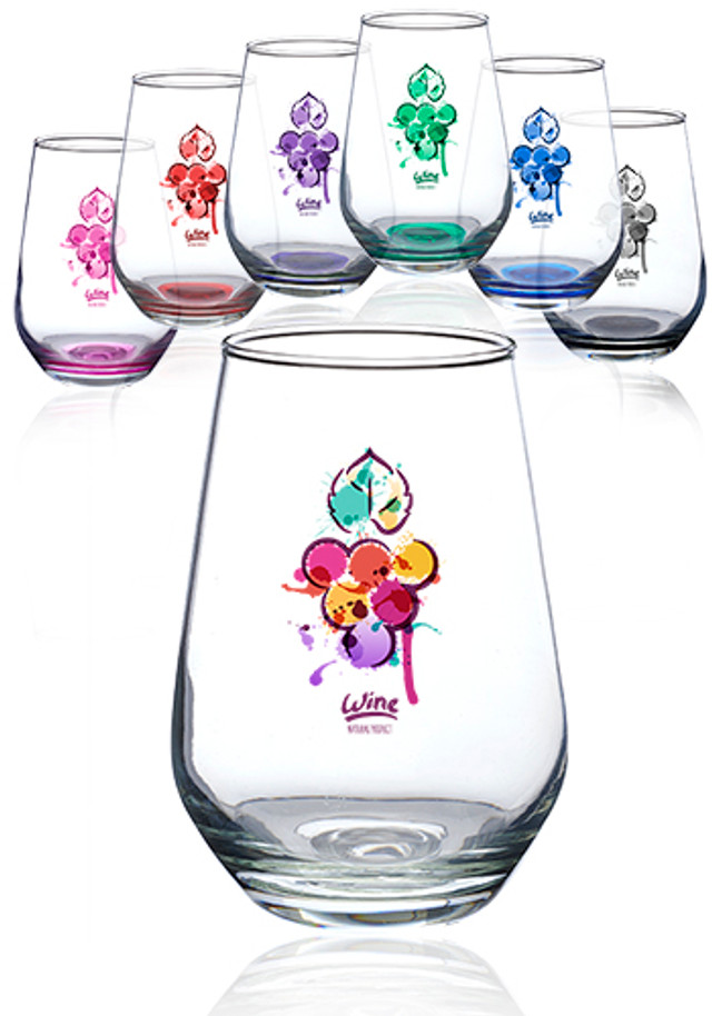 16 oz. Vaso Silicia Stemless Wine Glasses  - Image 4