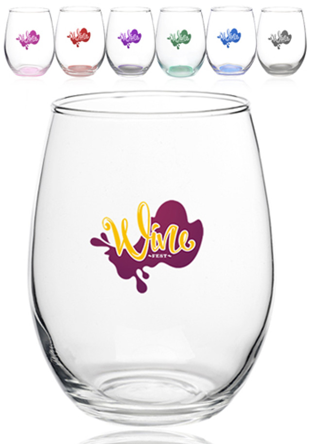 15 oz. Arc Stemless Etched Wine Glasses  - Image 5