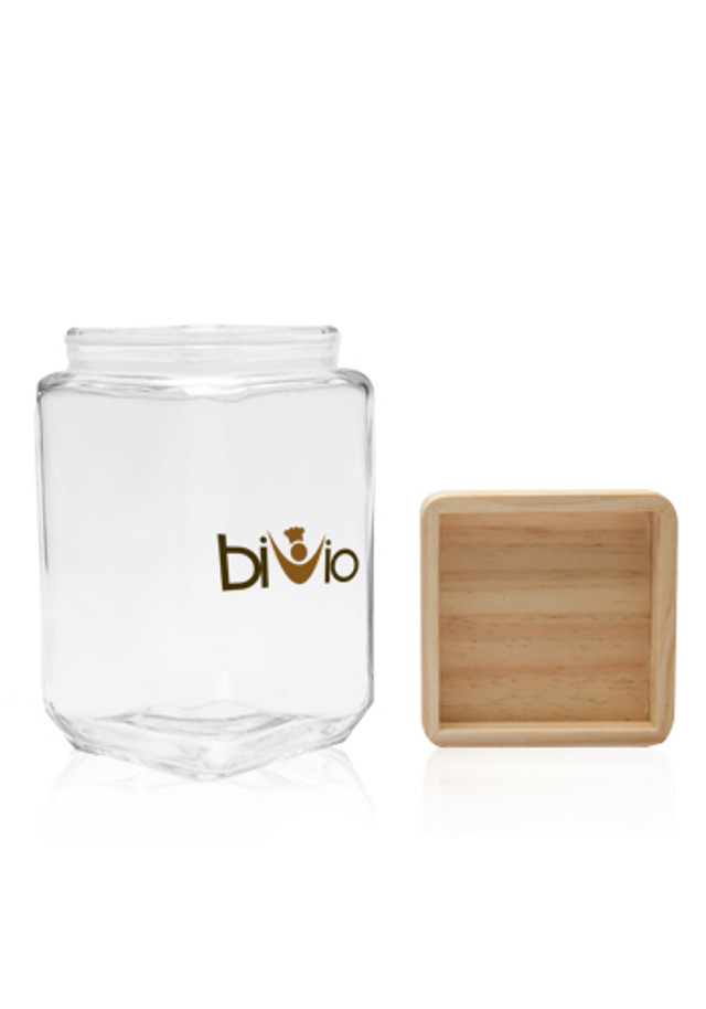 54 oz. Glass Candy Jars with Wooden Lid  - Image 5