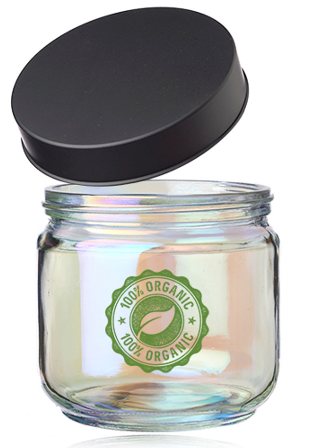 Luminous 23 oz. Iridescent Glass Storage Jars  - Image 3