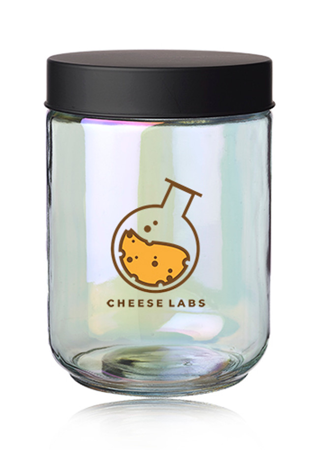 Luminous 33 oz. Iridescent Glass Storage Jars  - Image 3