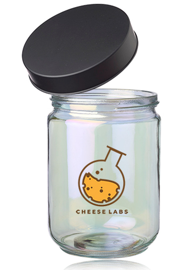 Luminous 33 oz. Iridescent Glass Storage Jars  - Image 4