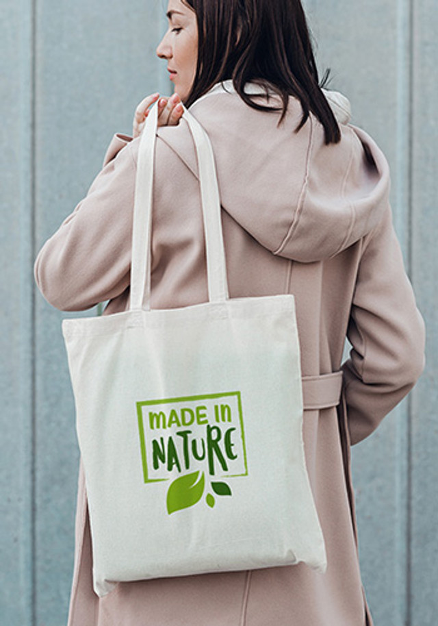 Natural Cotton Fiber Tote Bags  - Image 6