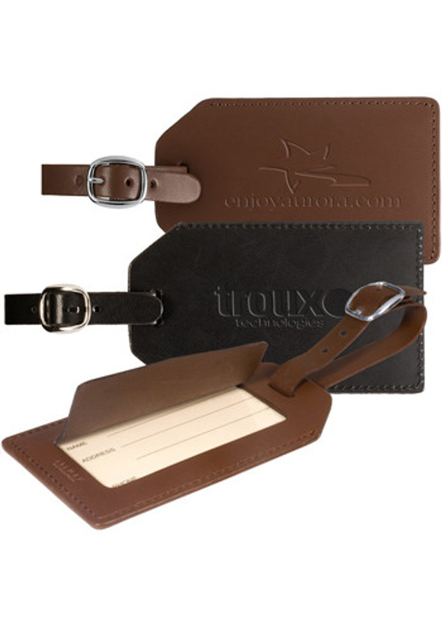 Leather Luggage Tags with Buckle  - Image 4