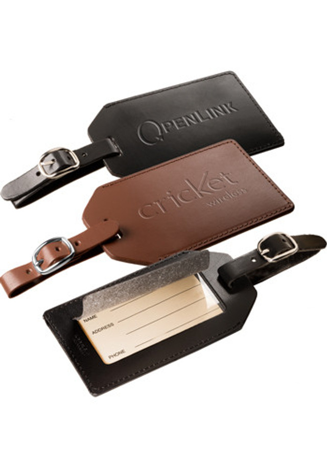 Leather Luggage Tags with Buckle  - Image 3