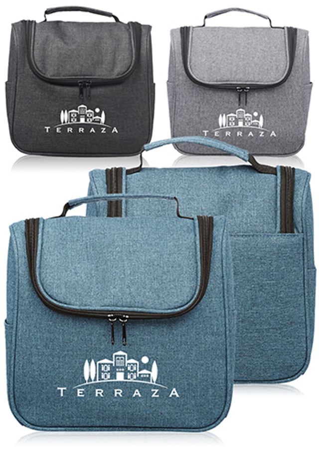 Road Trip Heathered Toiletry Bags  - Image 5