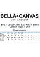 Bella Canvas Ladies Baby Rib 3/4-Sleeve Contrast Raglan T-Shirts  - Image 5