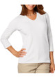 Blue Generation Ladies 3/4 Sleeve V-Neck Tee Shirts  - Image 5