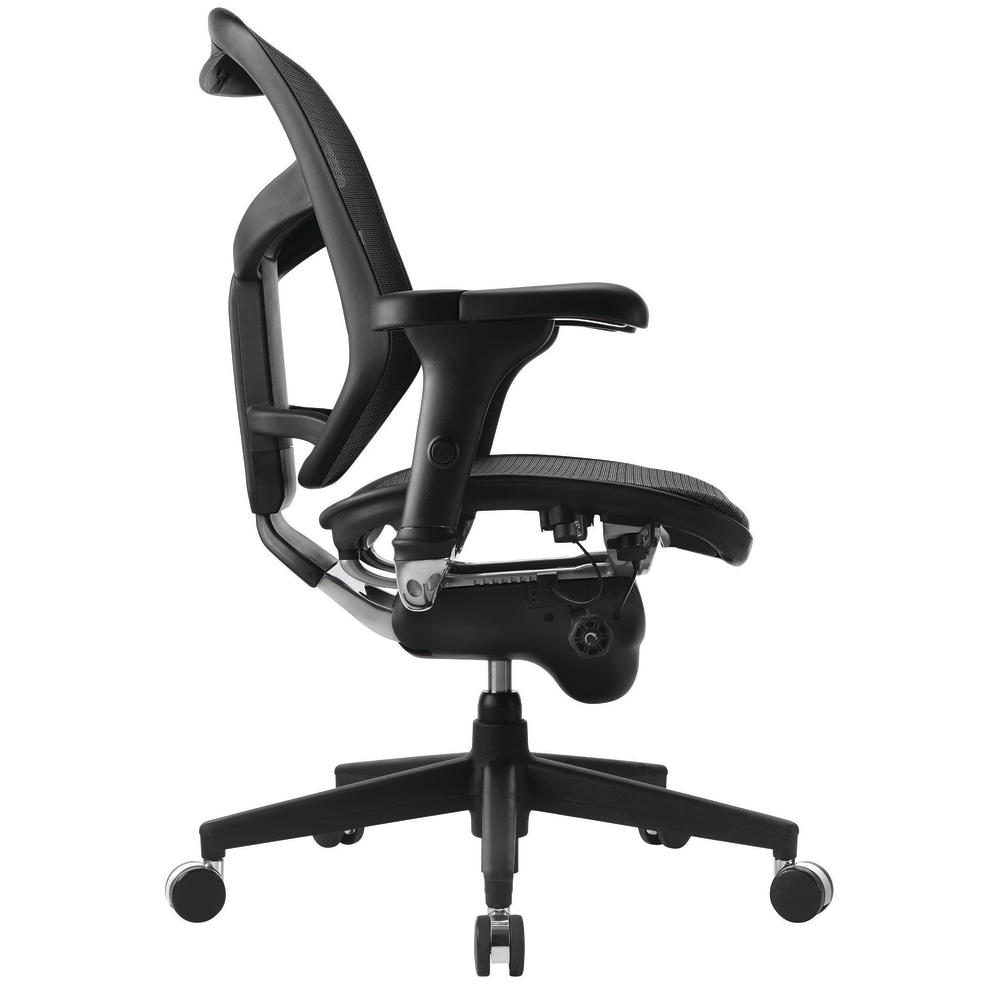 WorkPro Quantum 9000 Series Ergonomic Mesh/Mesh Mid-Back Office Chair, Black/Black, BIFMA Compliant  - Image 3
