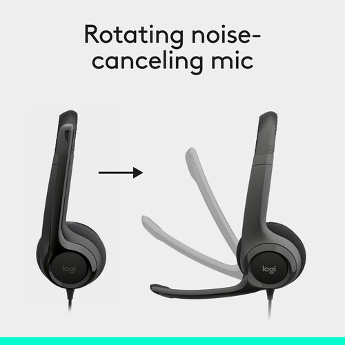 Logitech H390 USB-A Headset (Black)  - Image 4