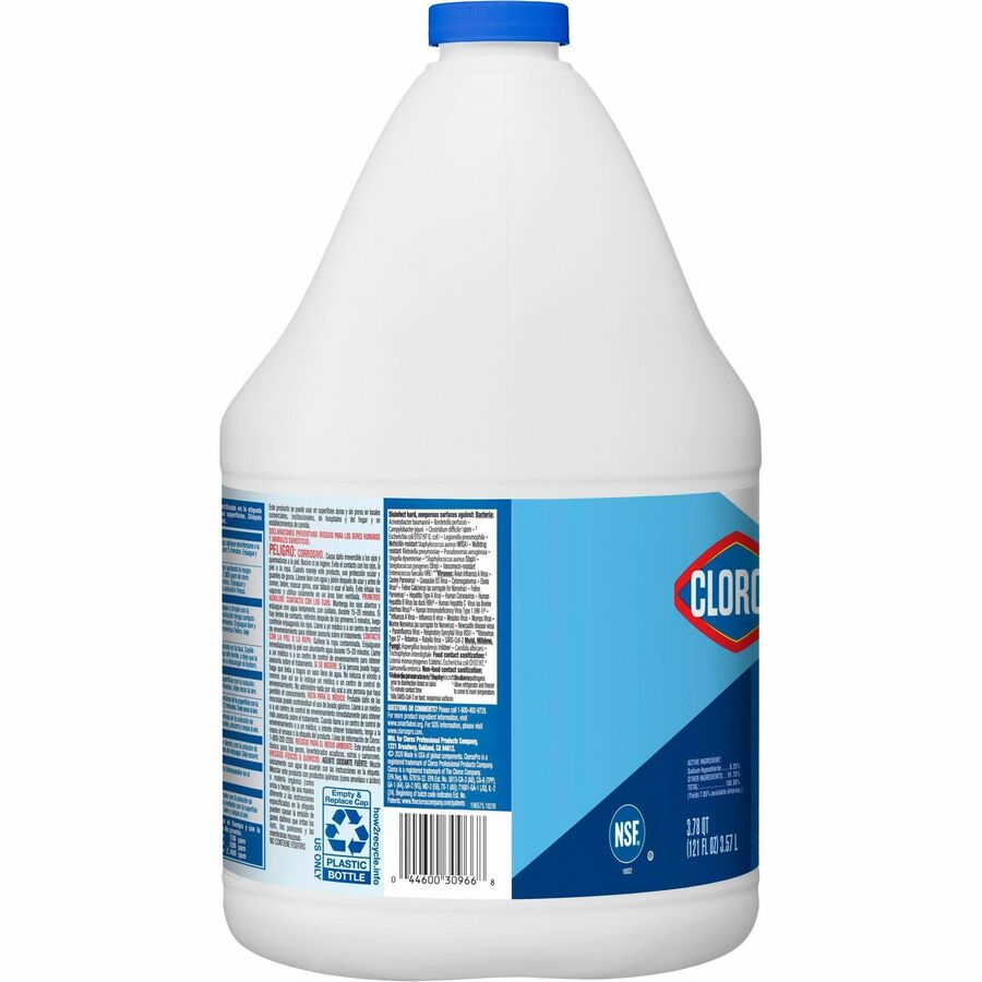 CloroxPro Clorox Germicidal Bleach, Concentrated, 121 Ounce Bottle, Pack of 3 (30966) - Image 3