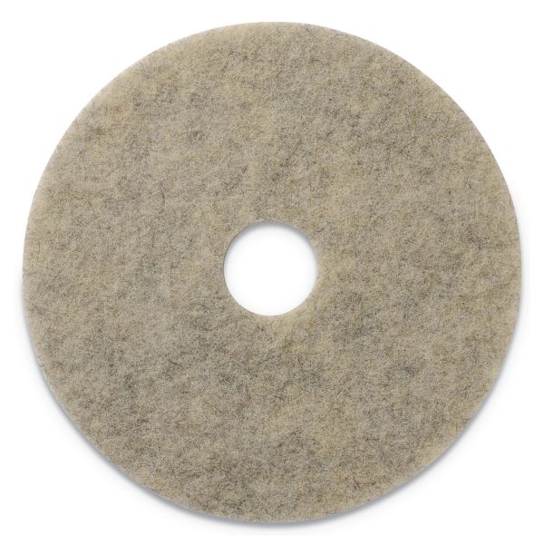 Americo Porko Plus Burnishing Pads, 27" Diameter, Brown, 2/Carton