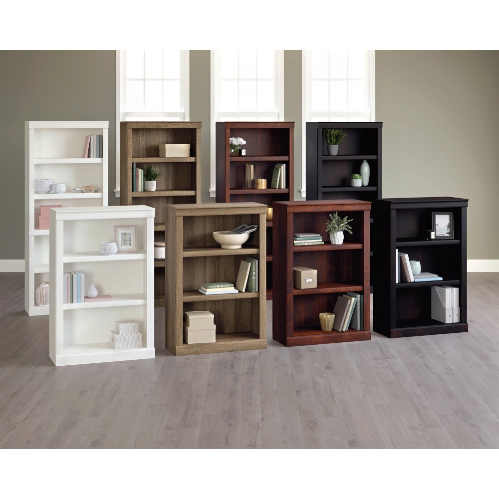 72"H 5-Shelf Bookcase, Peppered Black  - Image 3