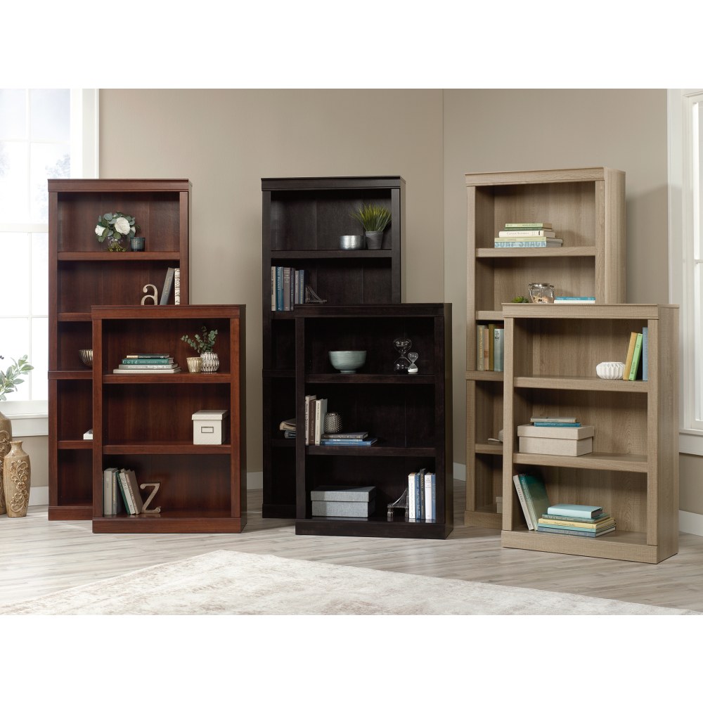 72"H 5-Shelf Bookcase, Peppered Black  - Image 4