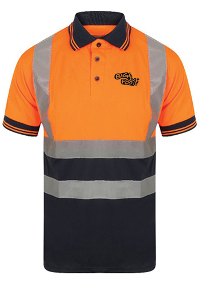 Hi Vis Breathable Reflective Safety Polo Shirt