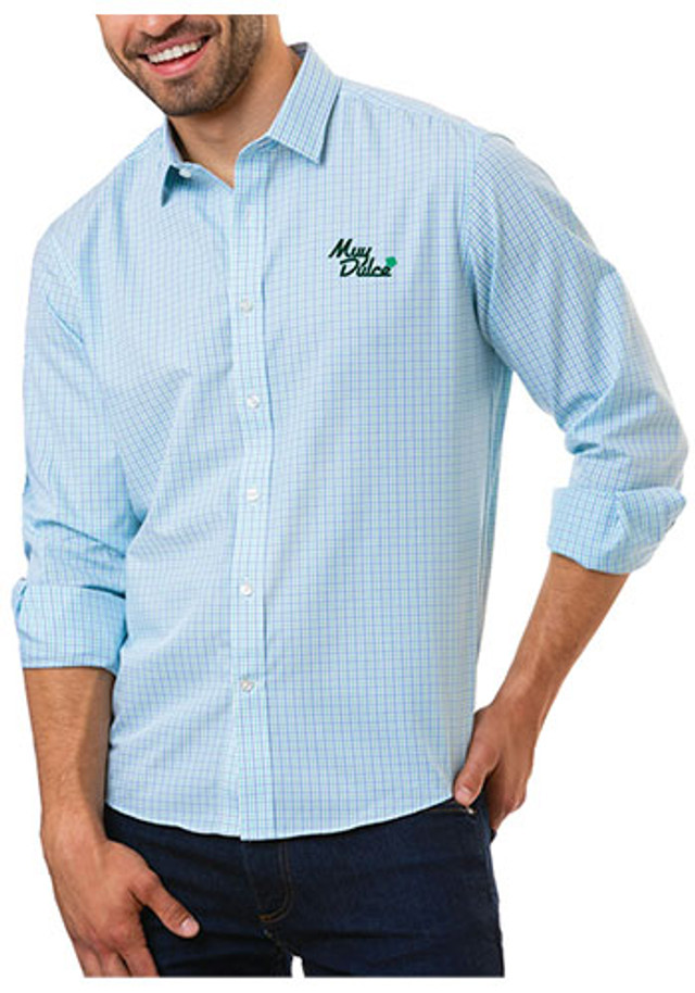 Untucked Men's Tricolor Plaid Long Sleeve Shirt
