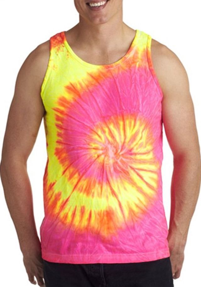 Tie-Dye Adult 5.4 oz Cotton Tank Top  - Image 4