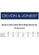 Devon & Jones Ladies' Micro-Stripe Quarter-Zip  - Image 5