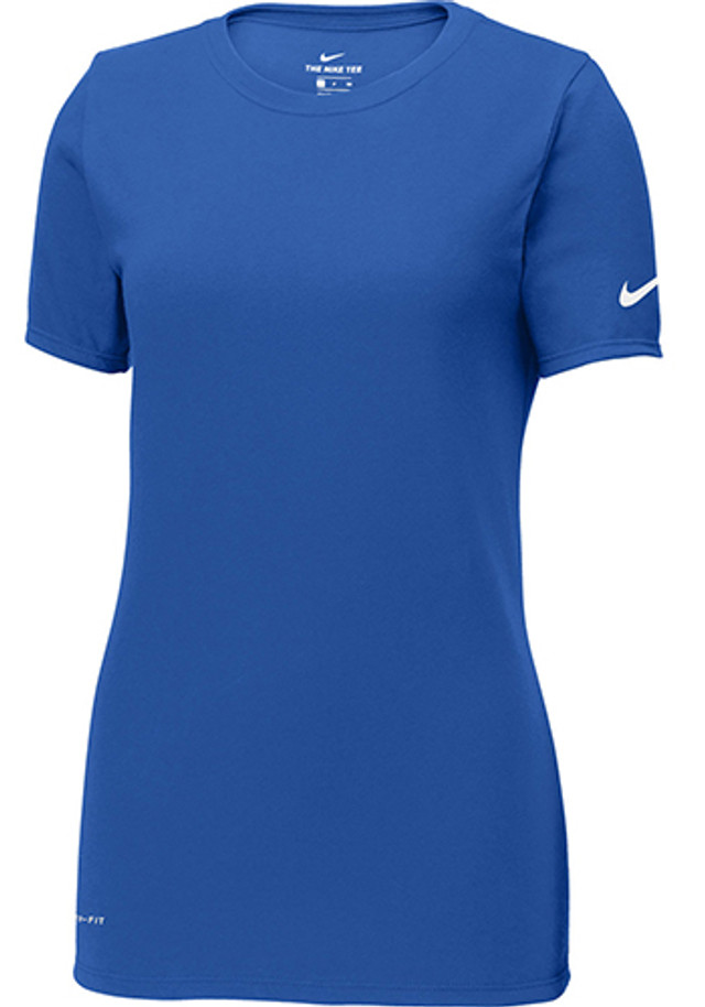 Nike Ladies Dri FIT Cotton Poly Scoop Neck Tees