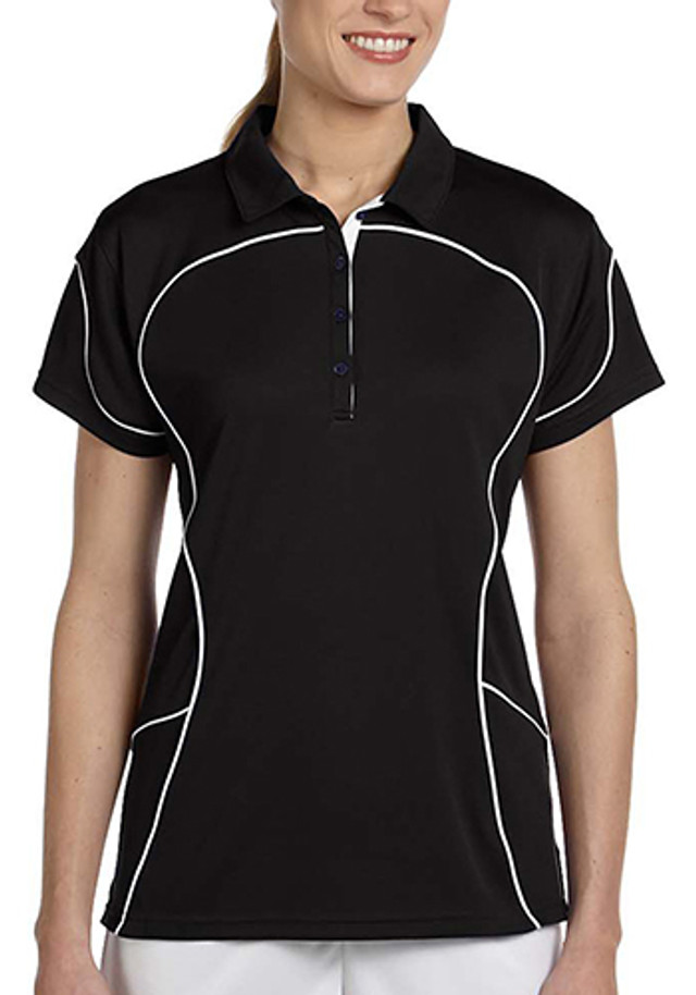 Russell Women's Contrast Piping Athletic Polo Shirts  - Image 3