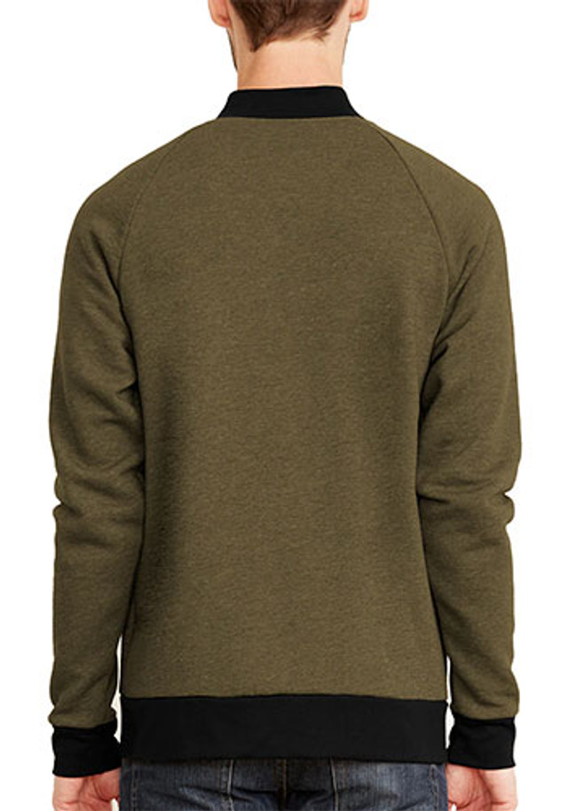 Next Level Unisex Heathered Fleece Bomber Jackets  - Image 5