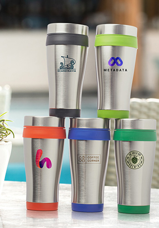 16 oz. Insulated Stainless Steel Travel Mugs