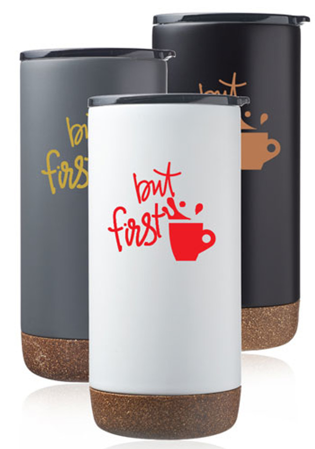 16 oz. Cork Bottom Travel Tumblers