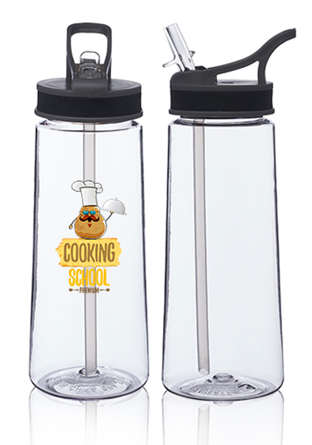 22 oz. Sports Water Bottles with Straw