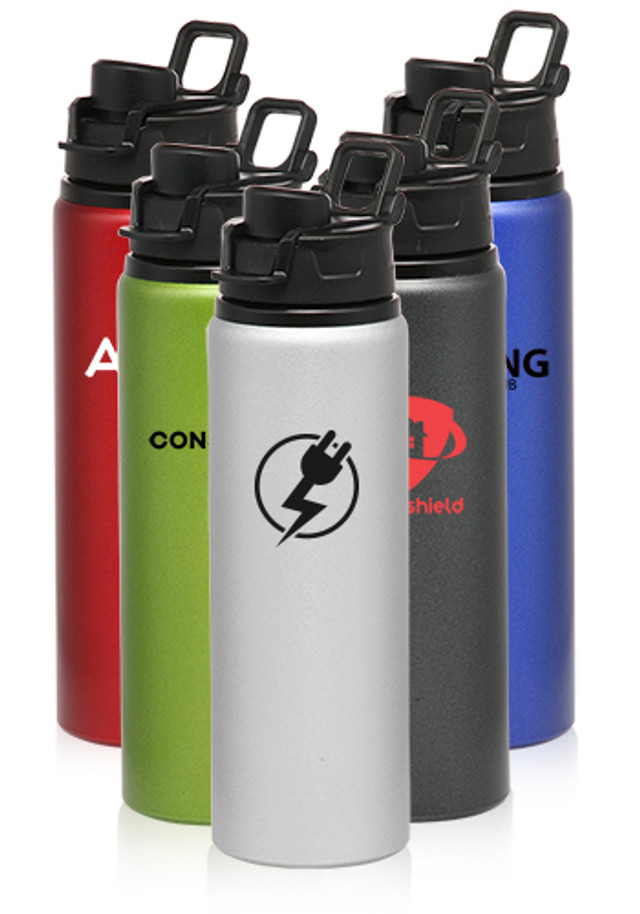 25 oz. Aluminum Water Bottles with Snap Lid
