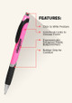 Bright Colors Rubber Grip Ballpoint Pens  - Image 6