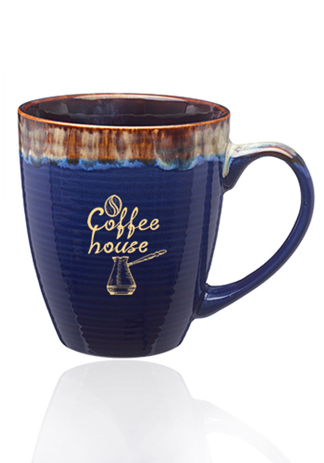 17 oz Water Color Drip Ceramic Mugs