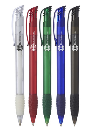 Translucent Ballpoint Grip Pens  - Image 4