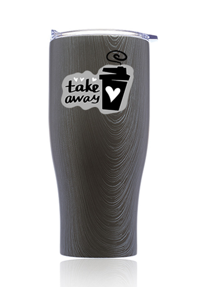 27 oz Stainless Steel Insulated Tumblers with Clear Lids