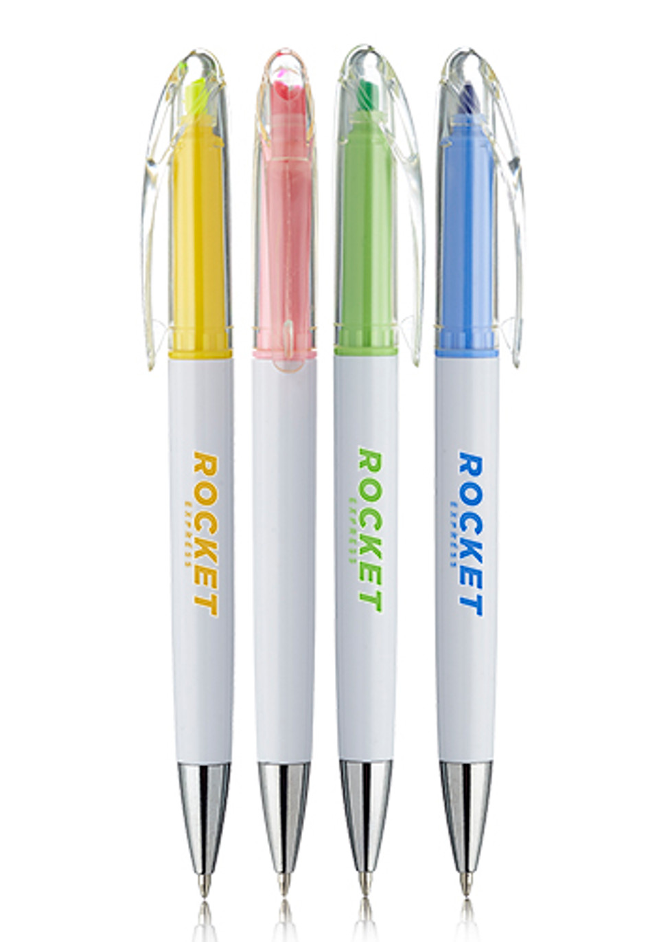 Appleton Click Action Ball Point Pen with Highligter  - Image 4
